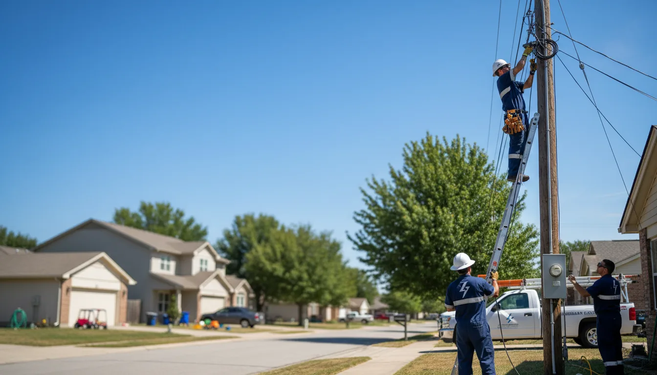 Residential electrician providing installation services in Kissee Mills, MO